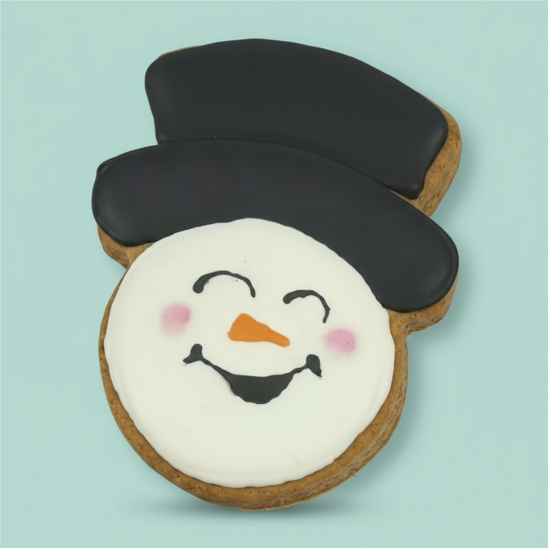 Frosty the Snowman – Hand-Decorated Gourmet Dog Cookie