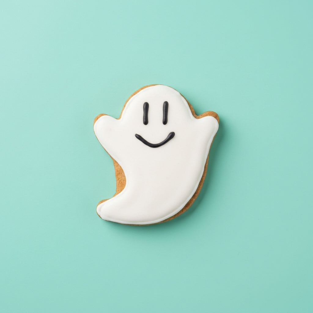 Friendly Ghost – Hand-Decorated Gourmet Dog Cookie