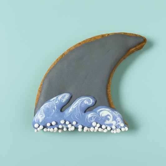 Shark Fin  – Hand-Decorated Gourmet Dog Cookie