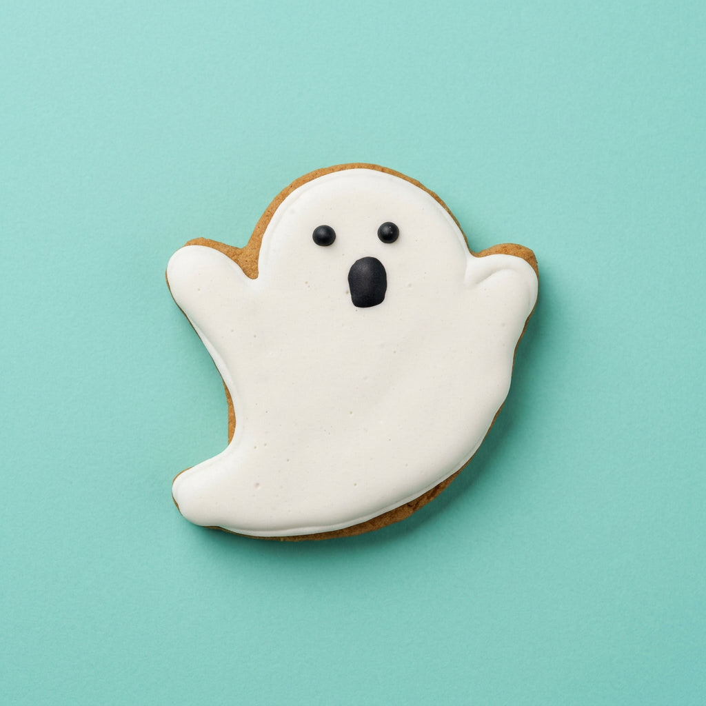 Friendly Ghost – Hand-Decorated Gourmet Dog Cookie