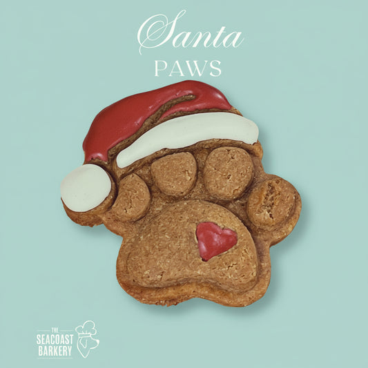Santa Paws – Hand-Decorated Gourmet Dog Cookie