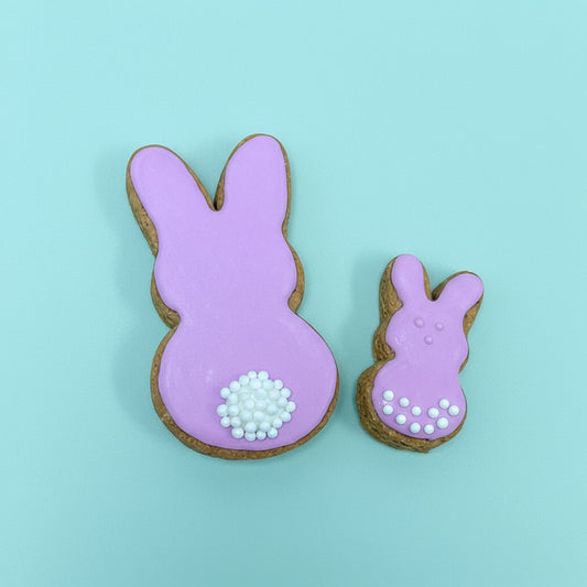 Cotton Tail – Hand-Decorated Gourmet Dog Cookie